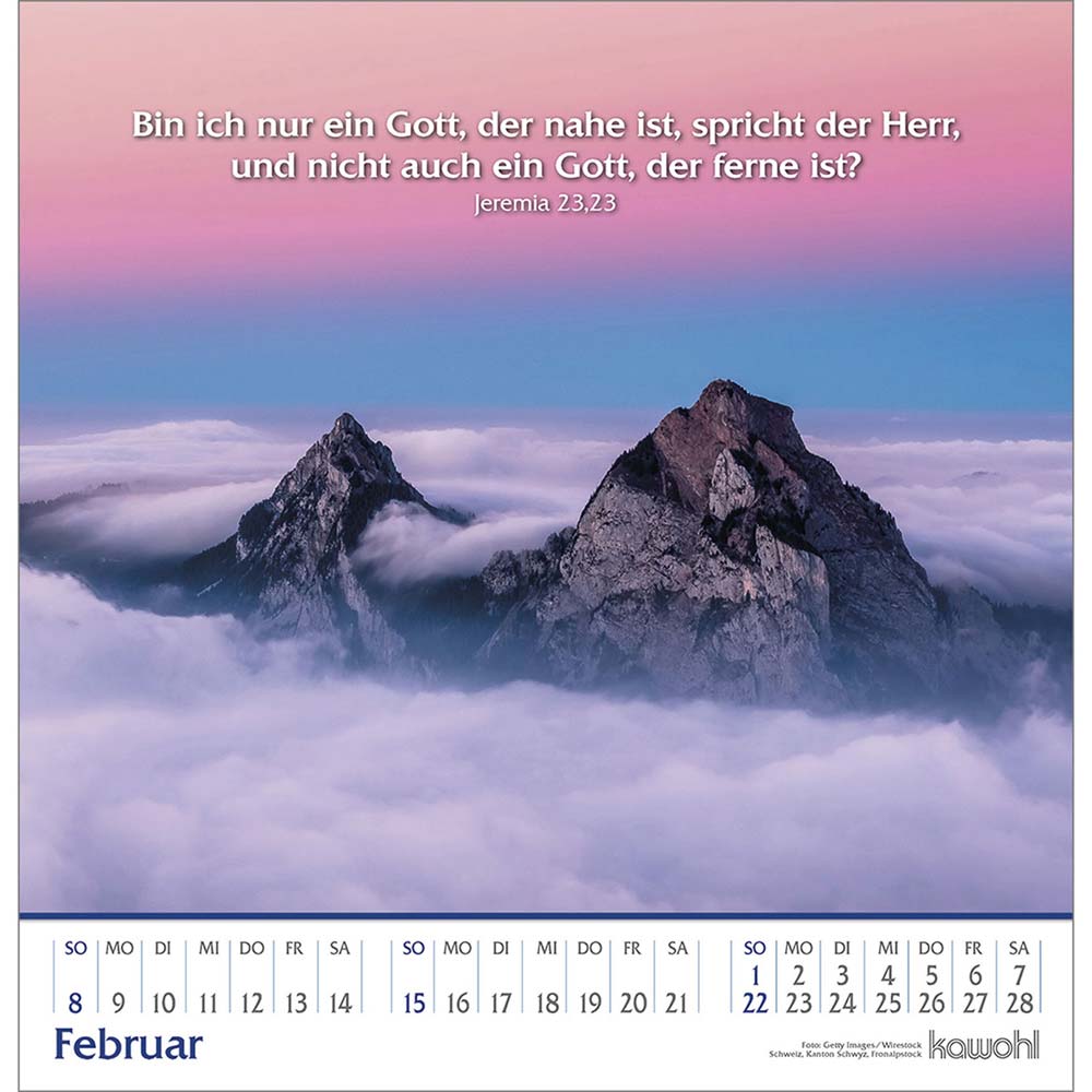 Glanz der Berge 2026 - Wandkalender