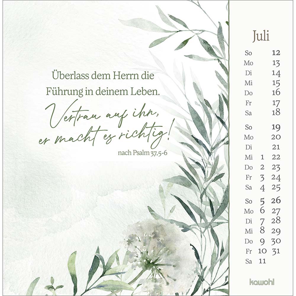 Vor dich bring ich, was mich bewegt 2026 - Postkartenkalender