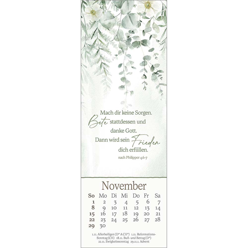Vor dich leg ich, was mich bewegt 2026 - Lesezeichen-Kalender