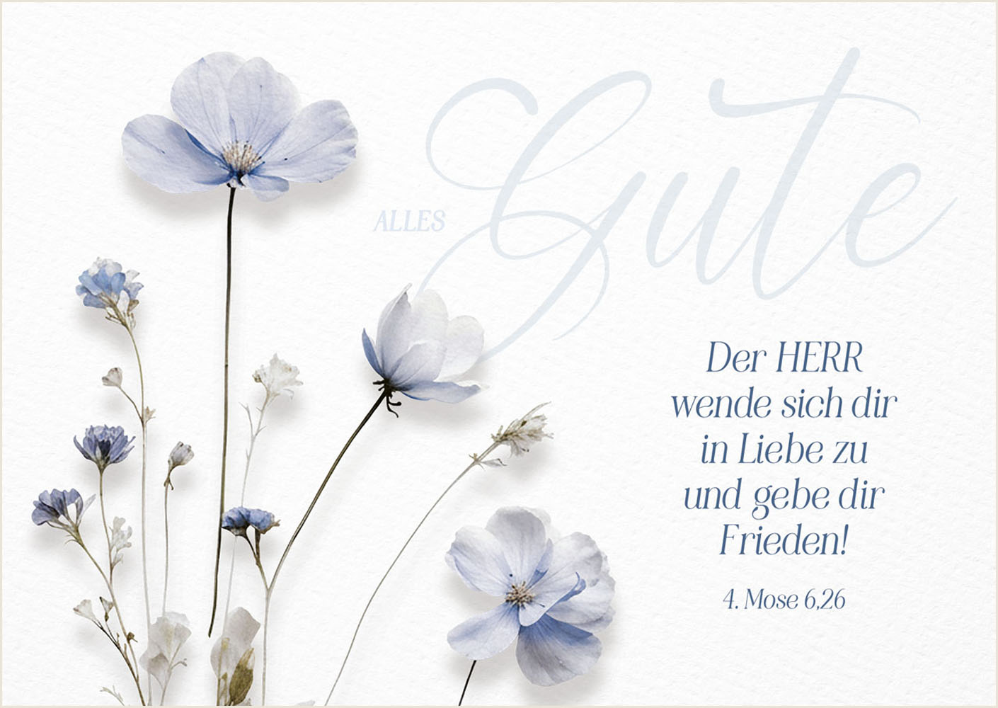 Postkarte "Alles Gute"