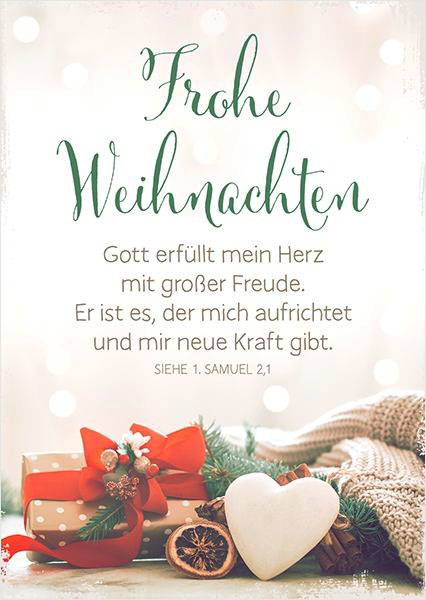 Postkarte "Gott erfüllt mein Herz"