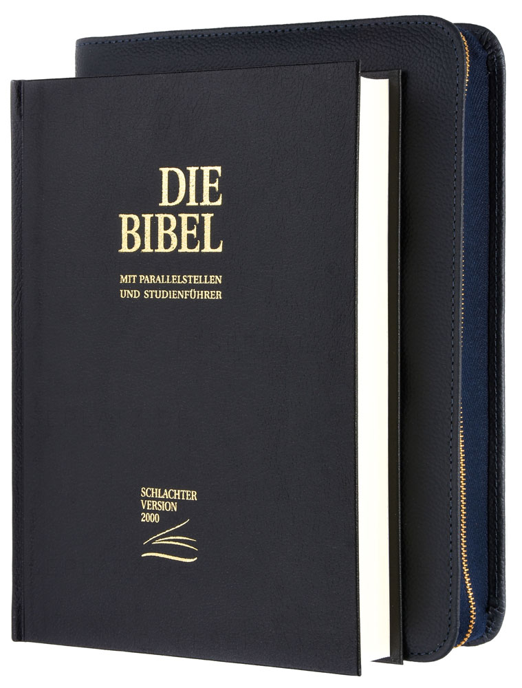 Schlachter 2000 Standardausgabe mit Echtleder-Bibelhülle