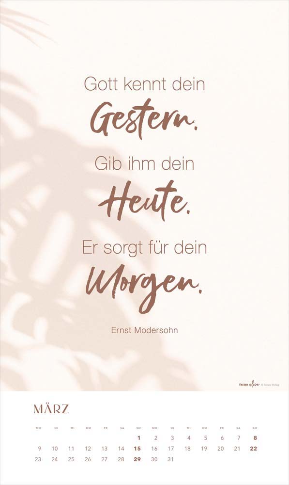 Glaube im Alltag 2026 - Posterkalender
