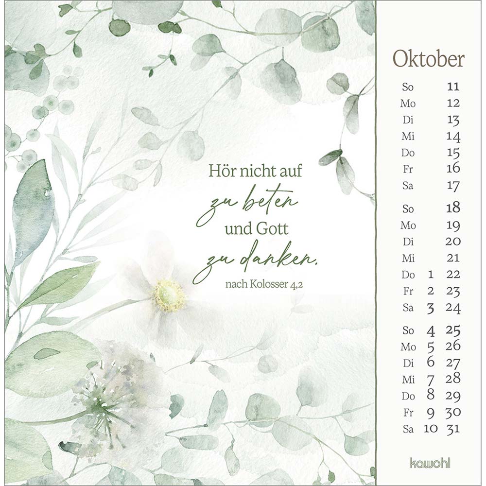 Vor dich bring ich, was mich bewegt 2026 - Postkartenkalender