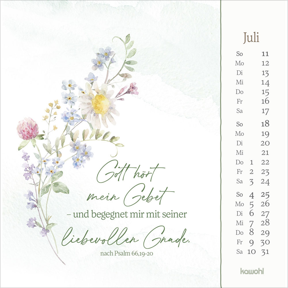 Vor dich bring ich, was mich bewegt 2027 - Postkartenkalender