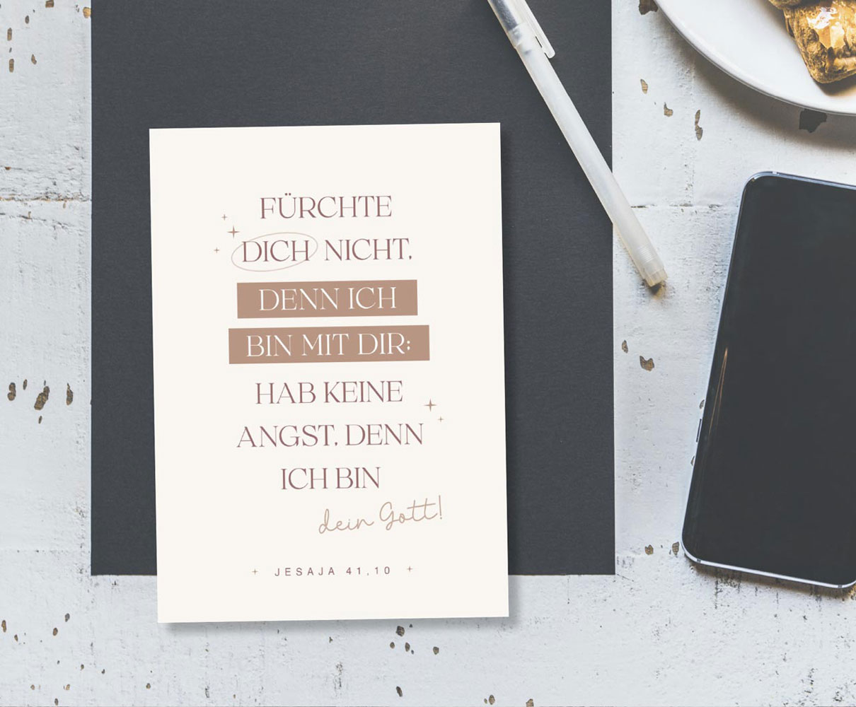 Postkarte "Ich bin mit dir"