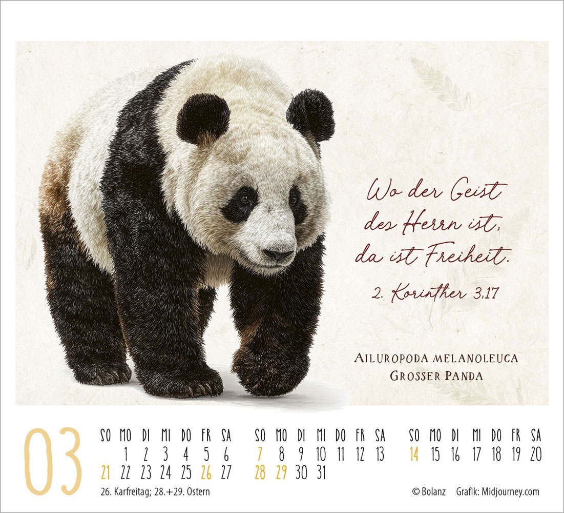 KunstWerke des Schöpfers 2027- Minikalender
