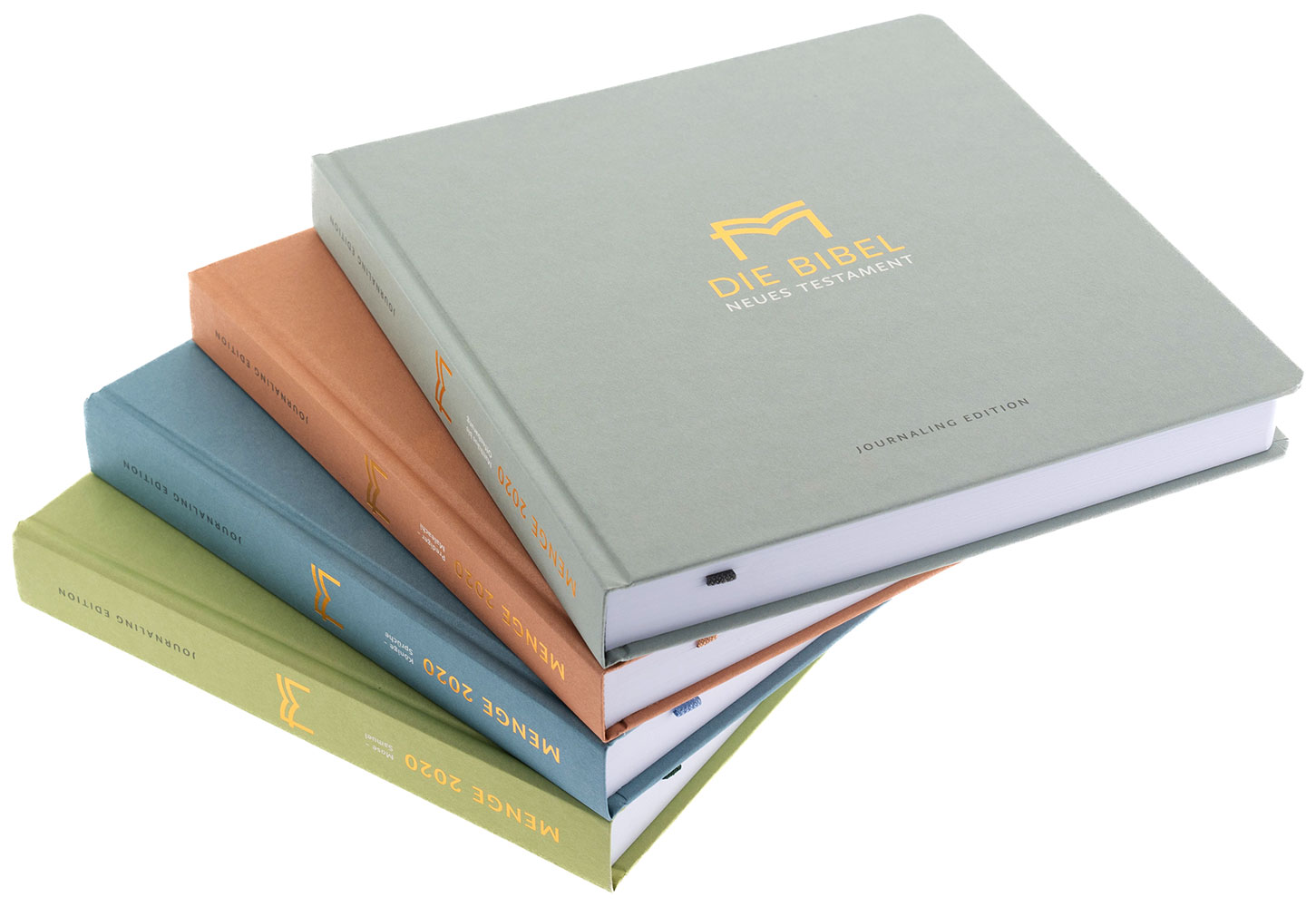 Menge 2020 (Bibel) – Journaling Edition – 4 Bände im Schuber
