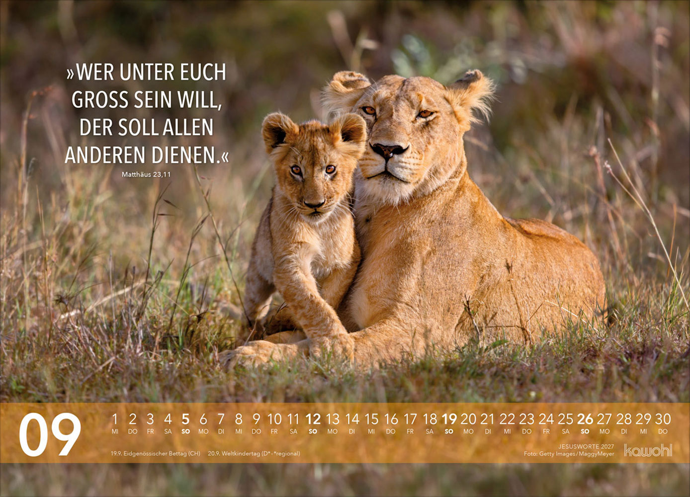 Jesus Worte 2027 - Wandkalender