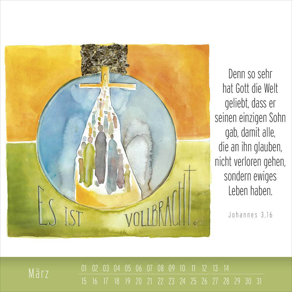 Hoffnung und Leben - immerwährender Tischkalender