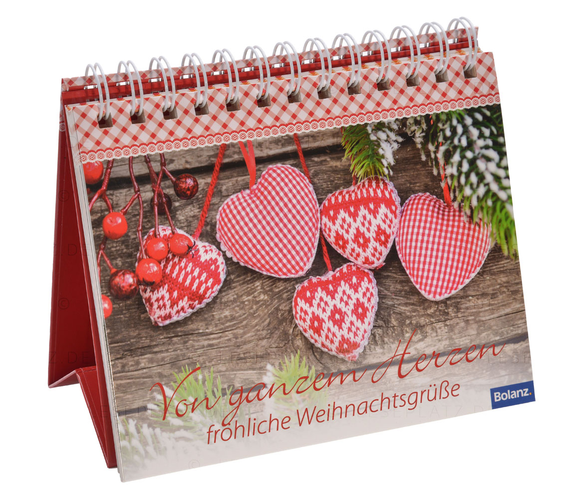 17950101457974824d7e7a Von ganzem Herzen fröhliche Weihnachtsgrüße - Aufstellbuch