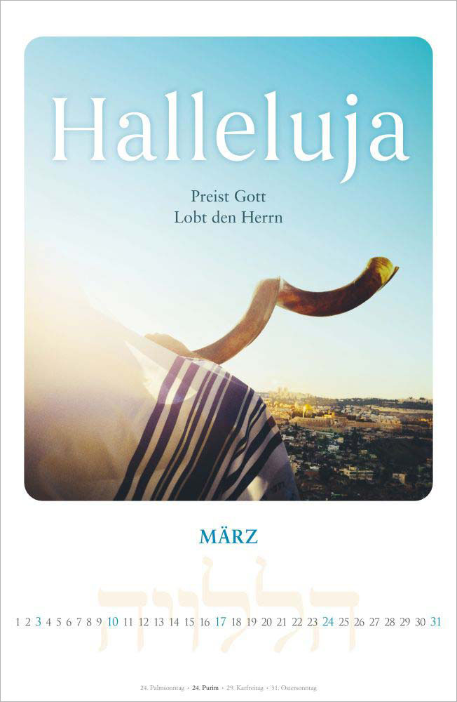 Shalom - Friede sei mit dir 2024 - Wandkalender Shalom - Friede sei mit dir 2024 - Wandkalender