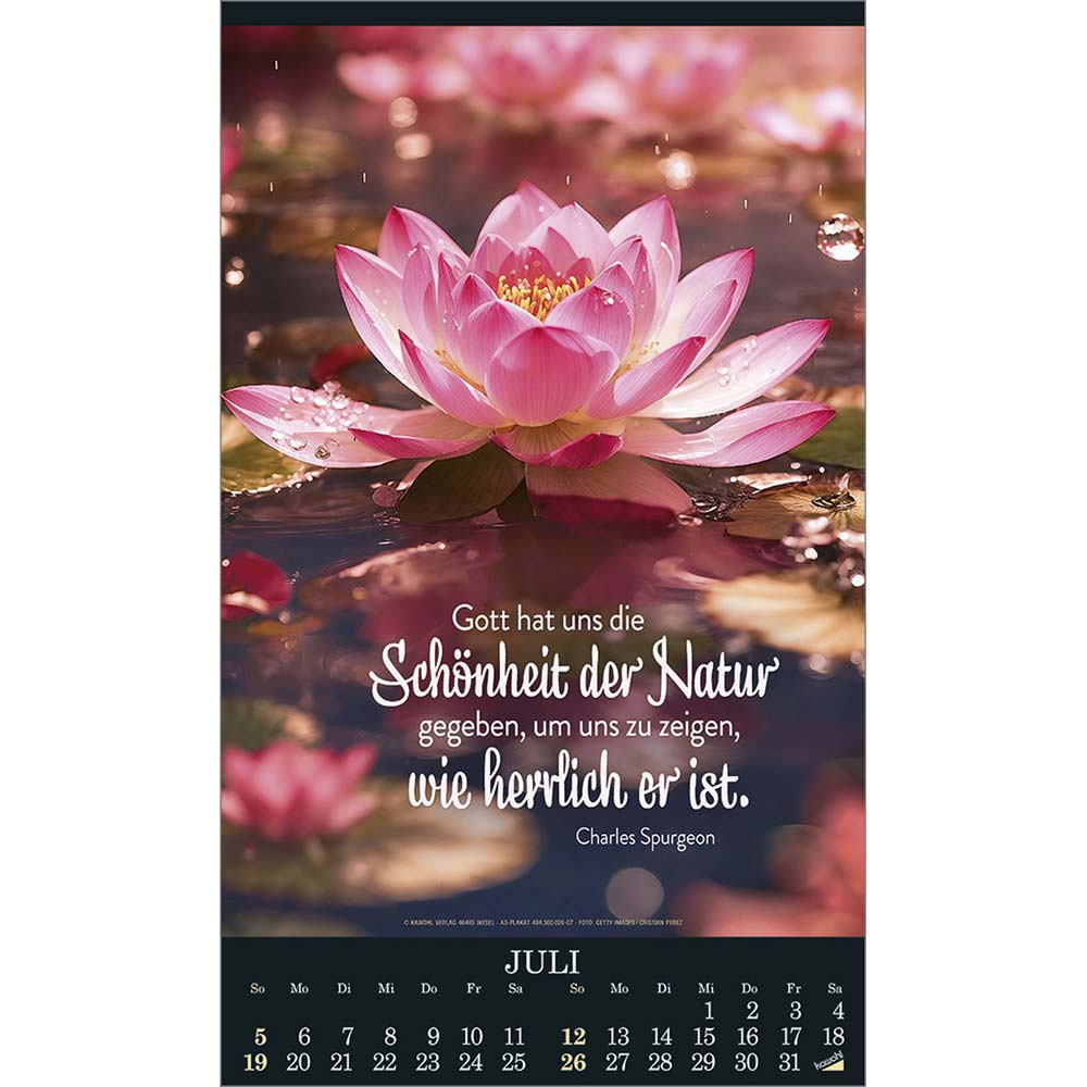Alles in uns schweige 2026 - Wandkalender