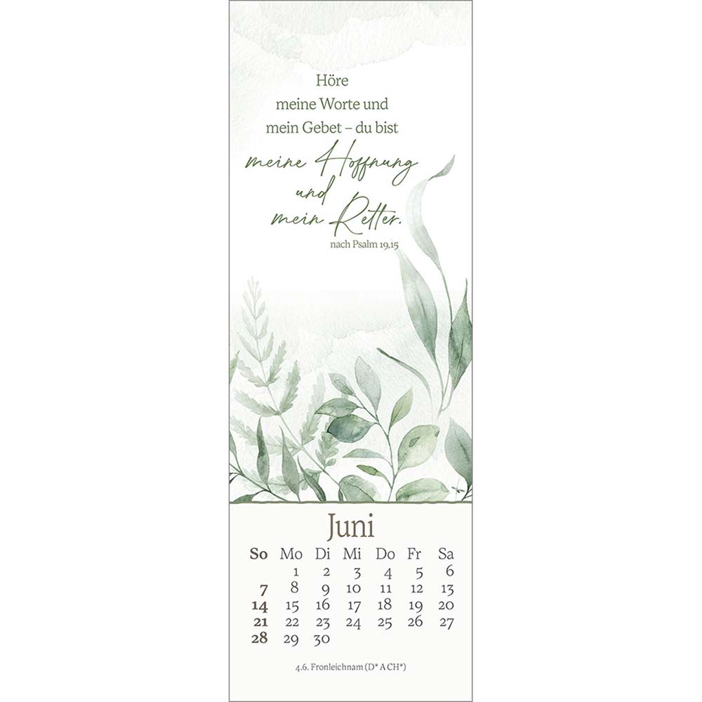Vor dich leg ich, was mich bewegt 2026 - Lesezeichen-Kalender