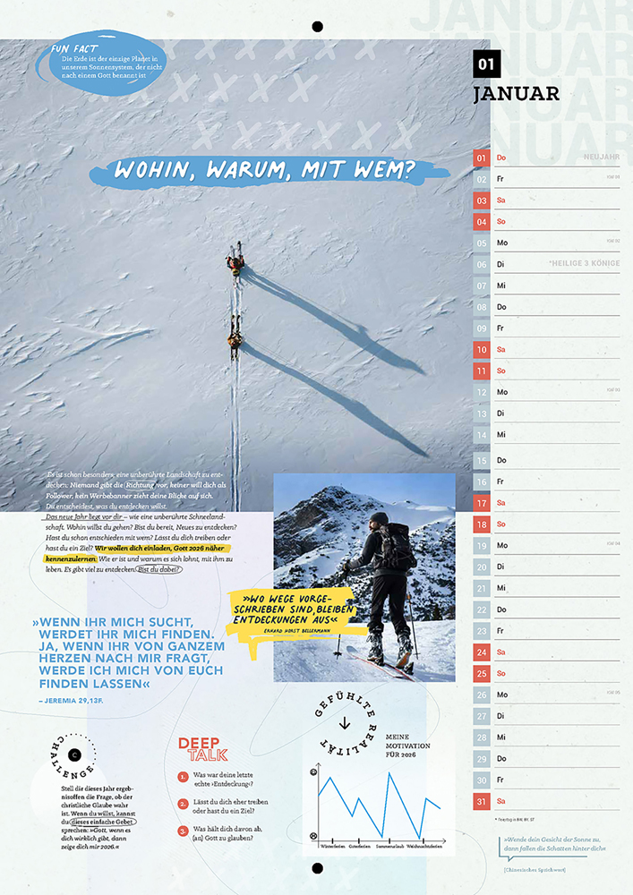 STEPS Quest - Kalender 2026 STEPS Quest - Kalender 2026