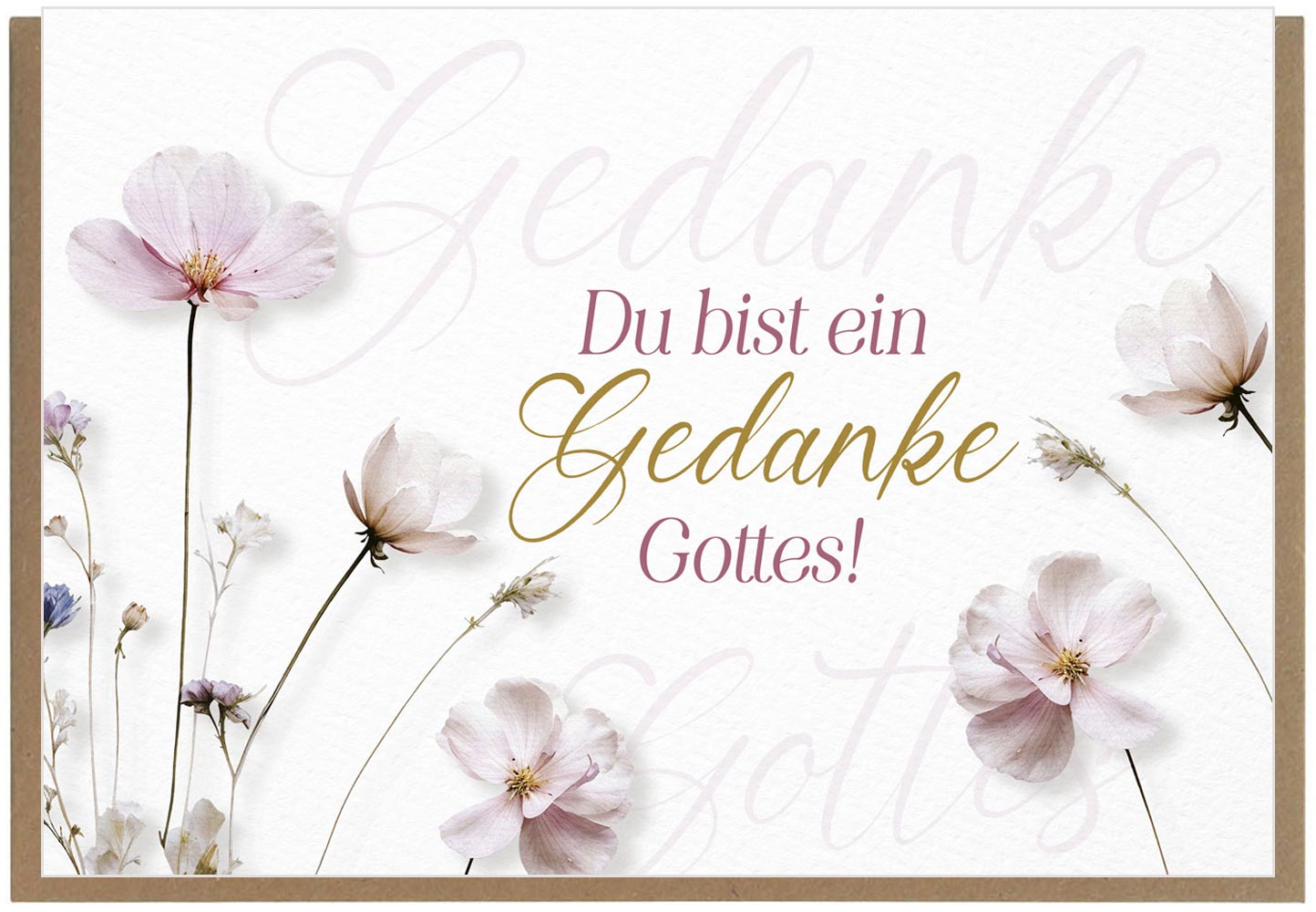 Faltkarte "Gedanke Gottes"