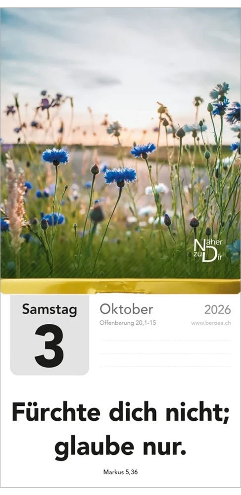 Näher zu Dir 2026 - Abreißkalender klein