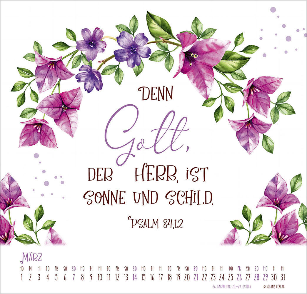 Gesegnet Tag für Tag 2027 - Wandkalender