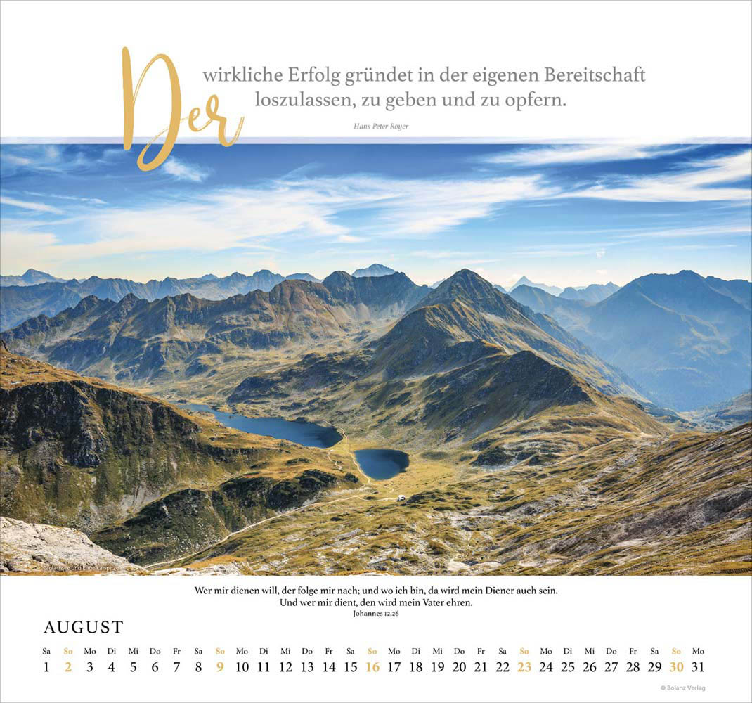 Fels meiner Stärke 2026 - Wandkalender Fels meiner Stärke 2026 - Wandkalender