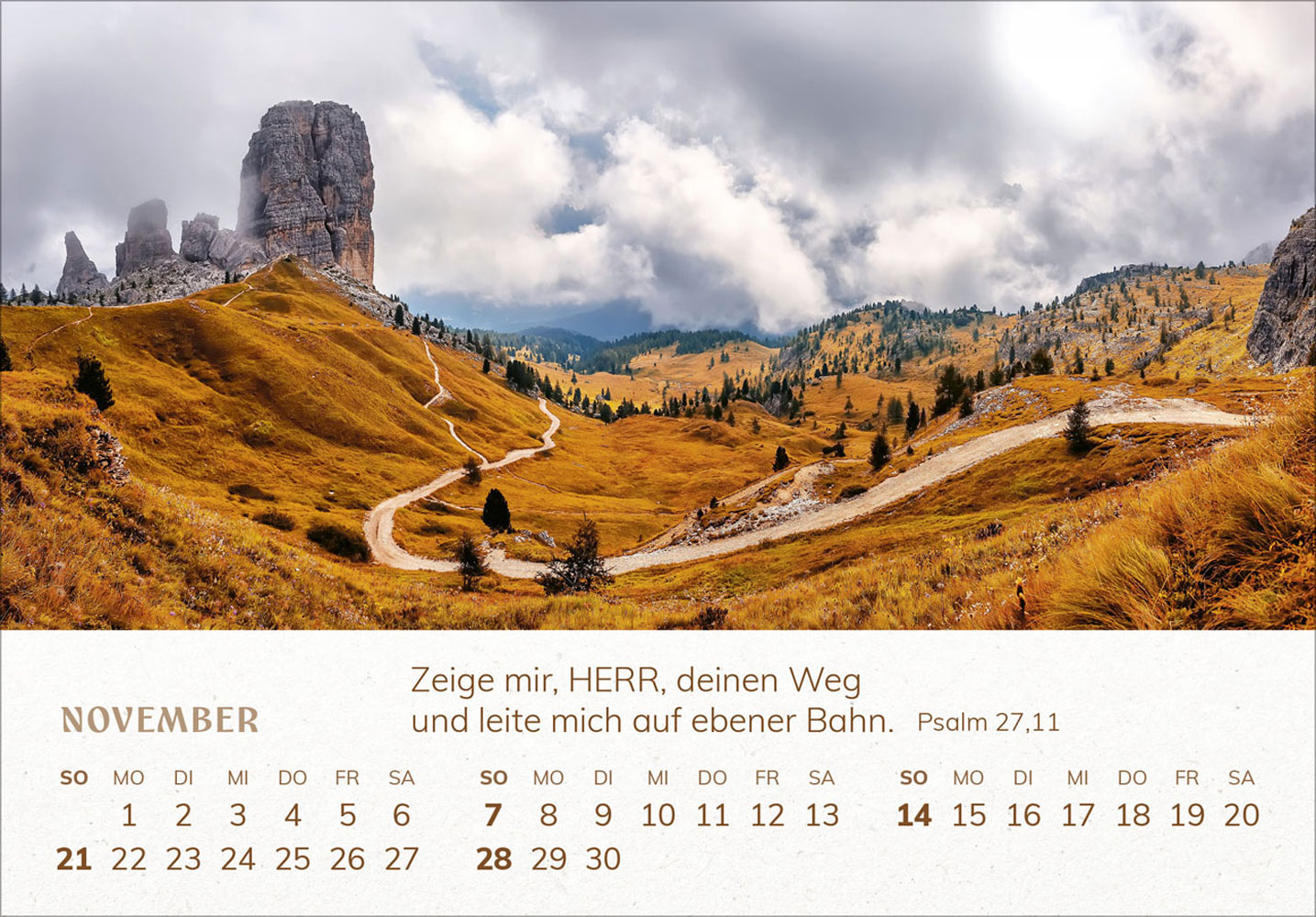 Mini Panorama Kalender 2027