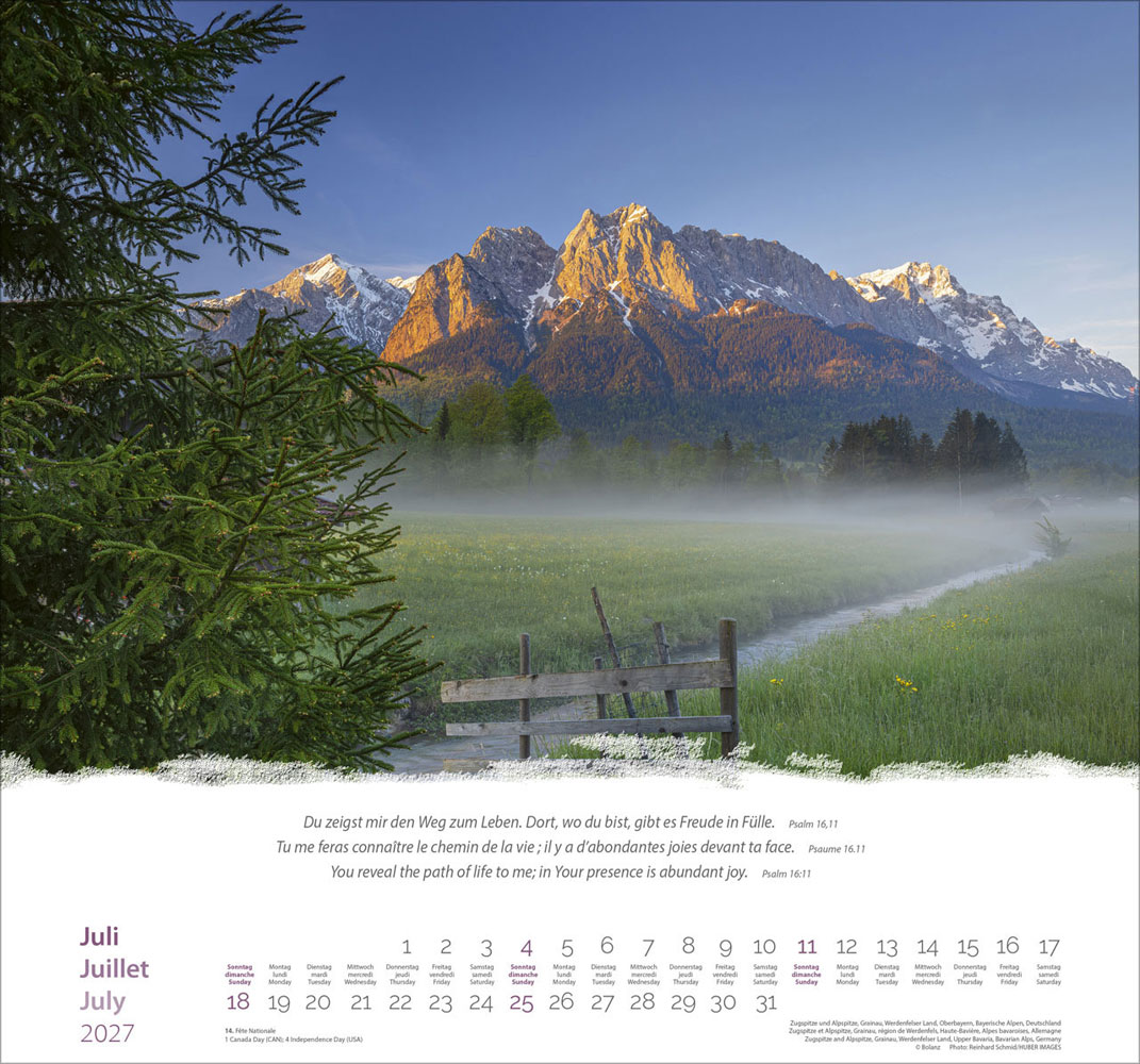 Berge 2027 - Wandkalender