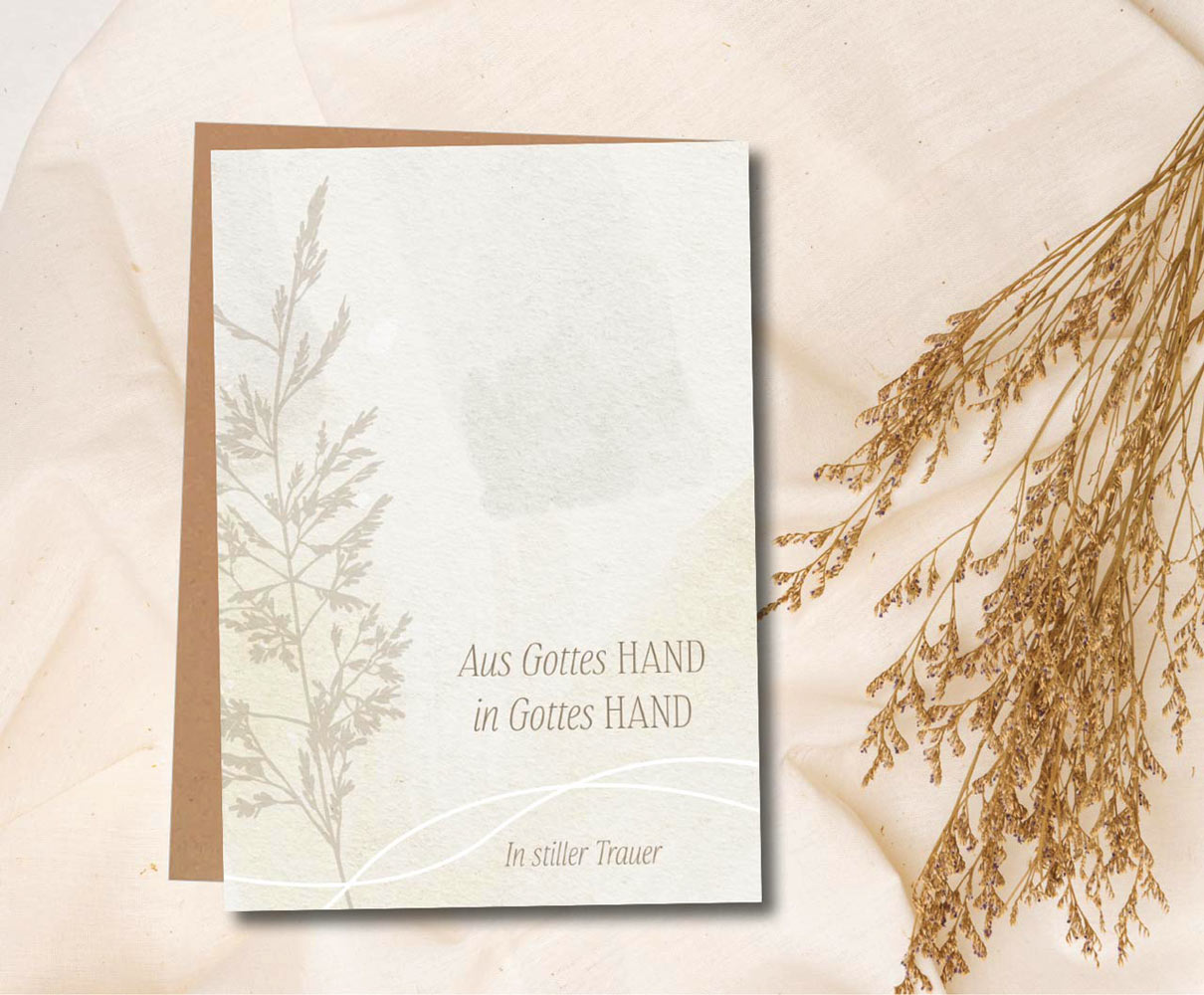Faltkarte "Aus Gottes Hand"