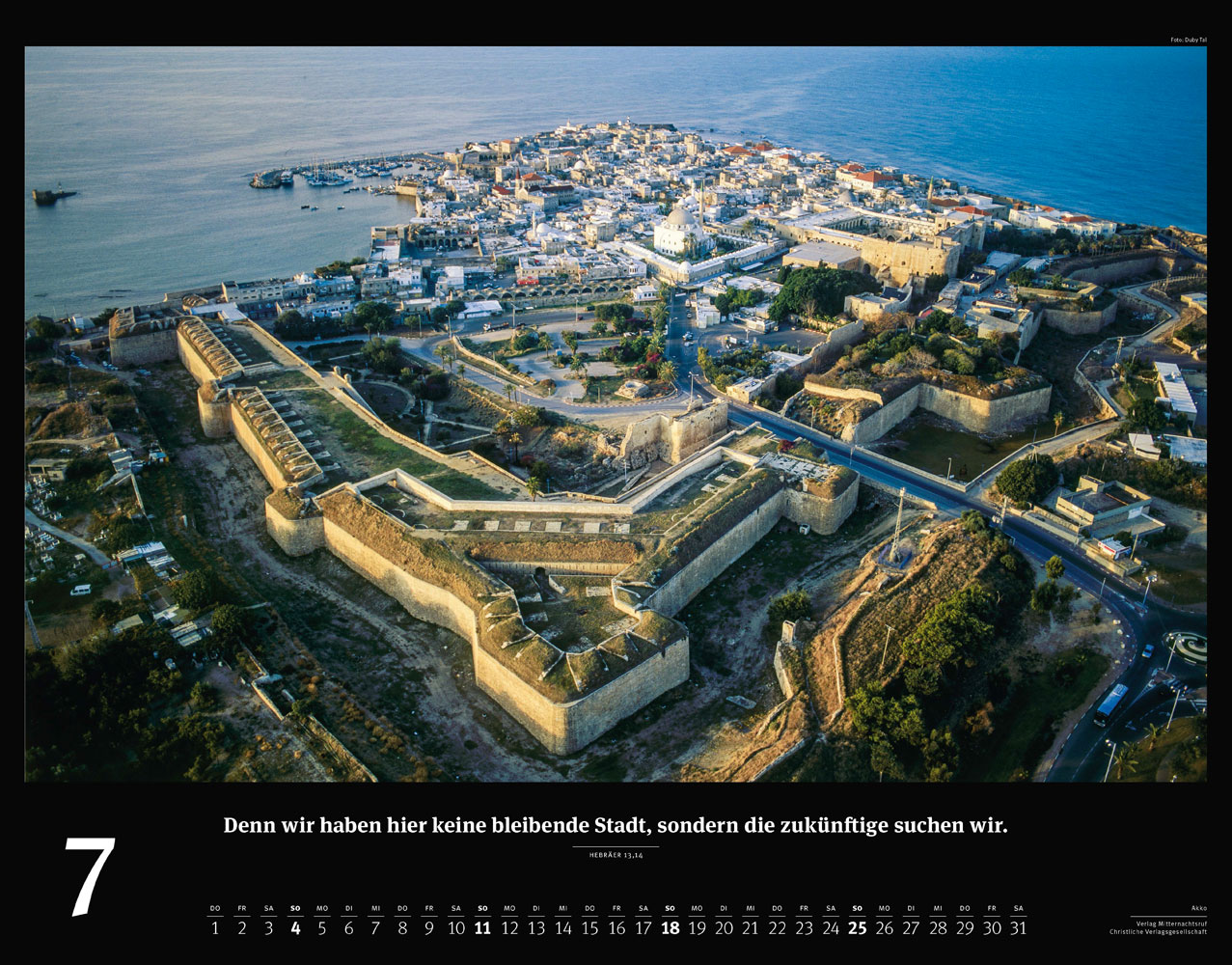 Israel 2027 - Wandkalender (Schwarz)