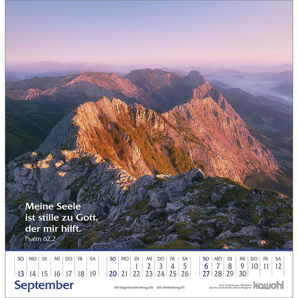 Glanz der Berge 2026 - Wandkalender