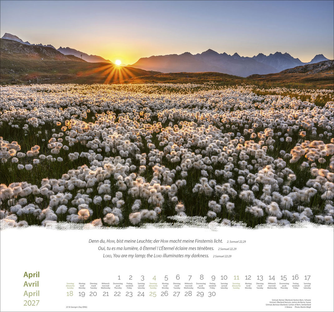 Berge 2027 - Wandkalender