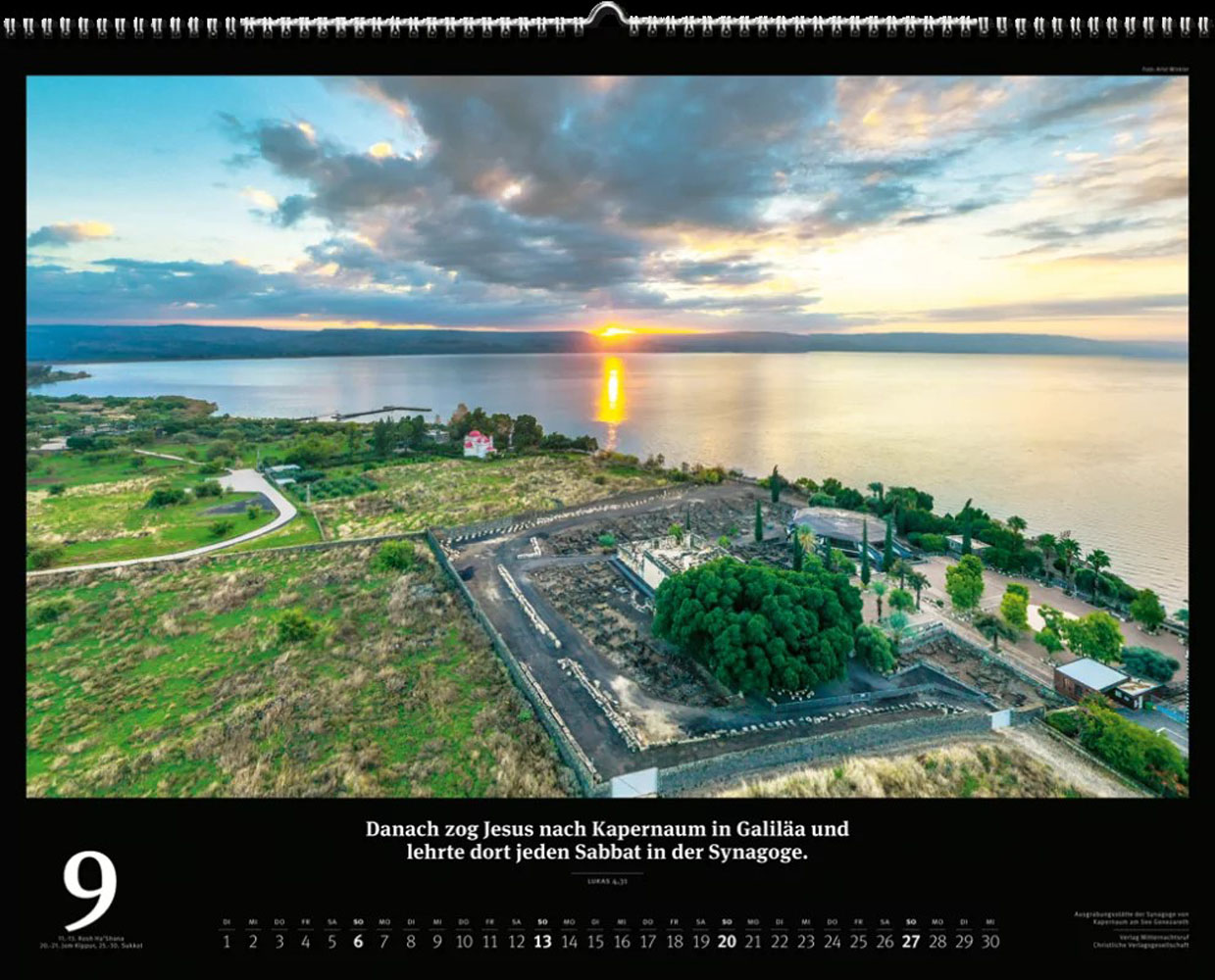 Israel 2026 - Wandkalender (Schwarz) Israel 2026 - Wandkalender (Schwarz)