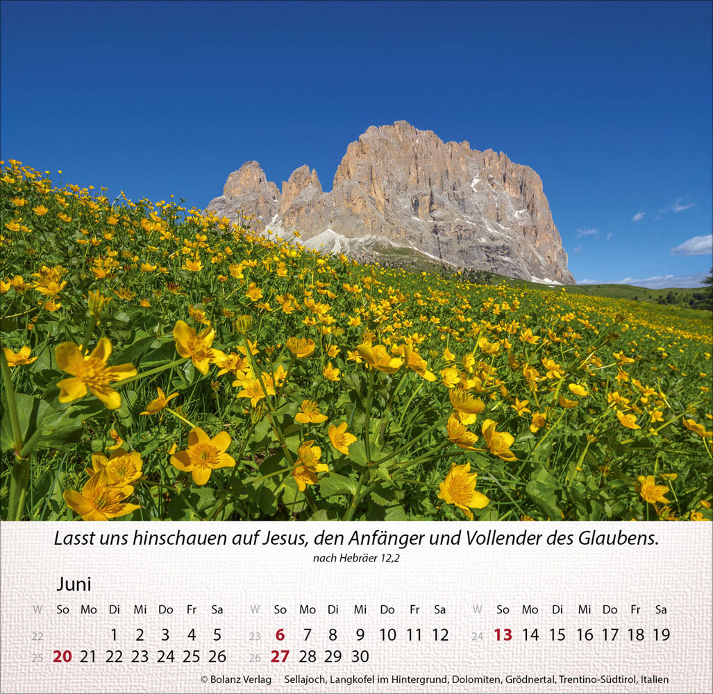 Berge 2027 - Tischkalender