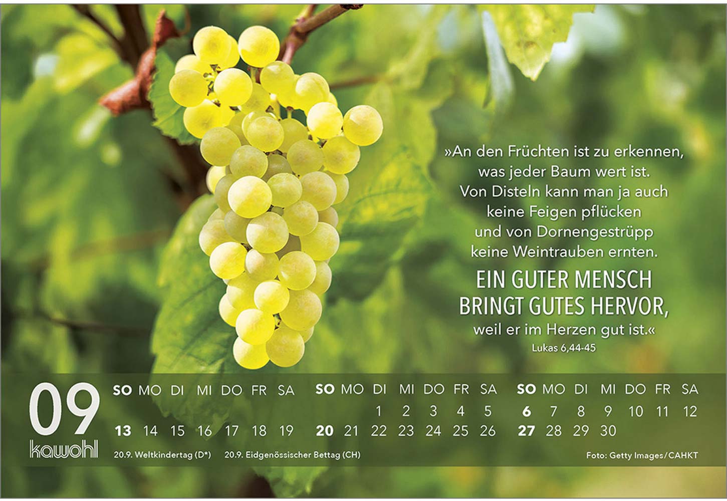 Jesus Zitate 2026 - Aufstellkalender