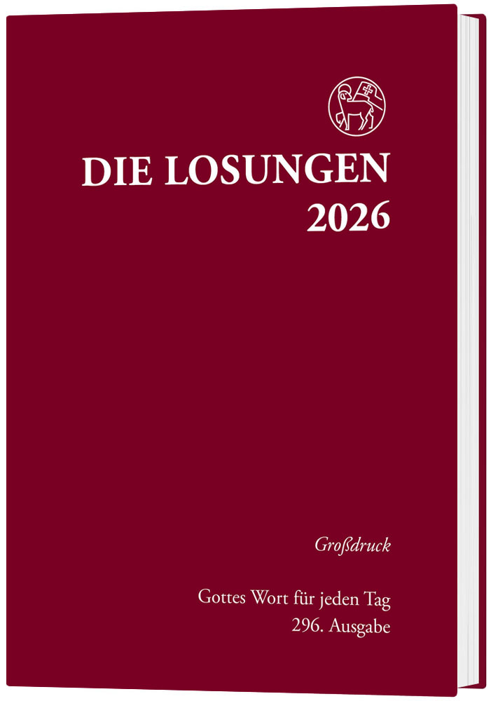 Losungen 2026 rot - Großdruck gebunden