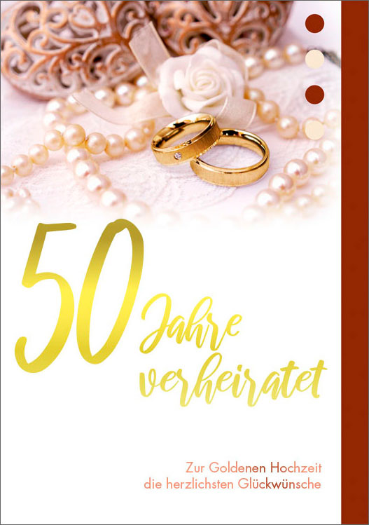 Faltkarte "50 Jahre verheiratet"