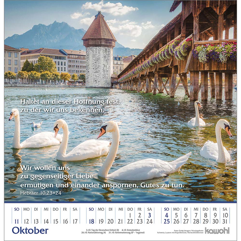 Glanz der Berge 2026 - Wandkalender