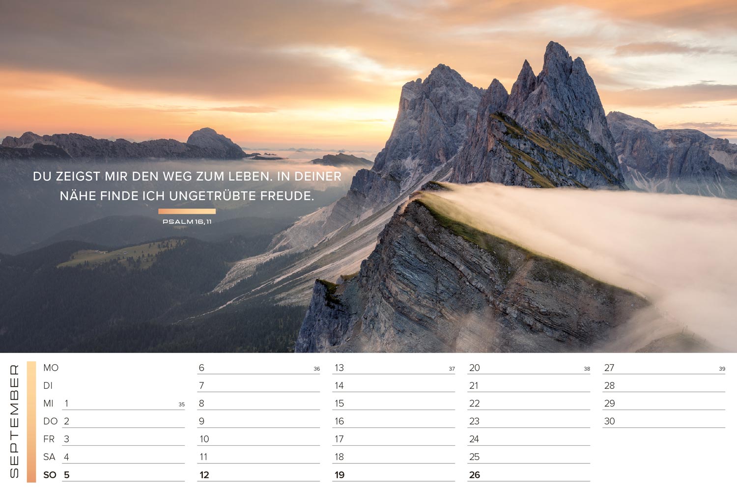 Life-is-More 2027 - Panoramakalender