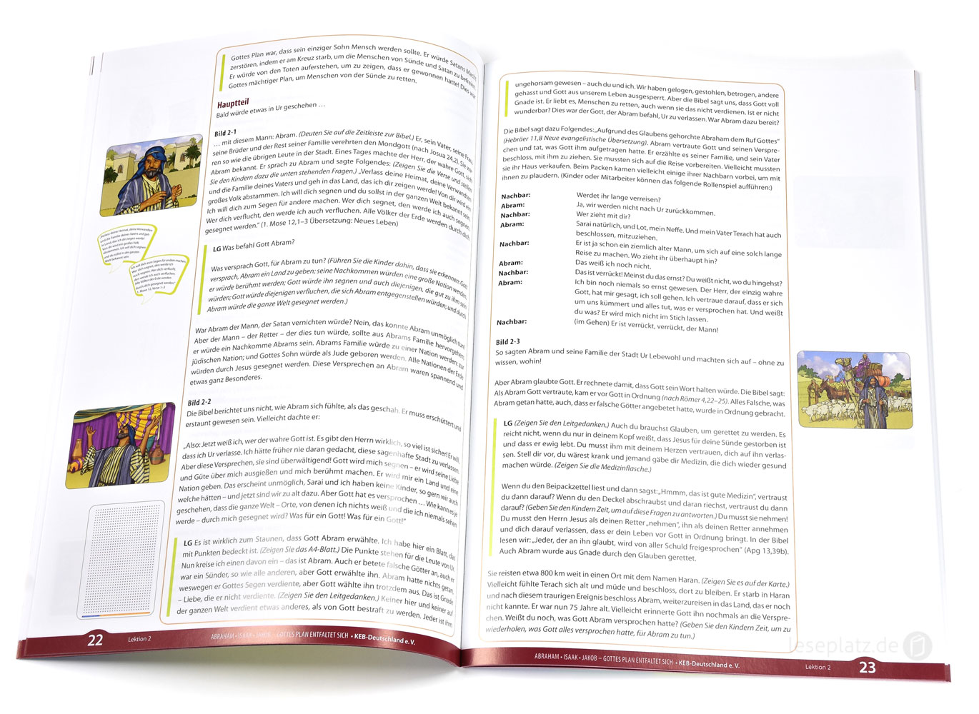 KEB1025_7-Gottes_Plan Abraham - Isaak - Jakob - Lektionen-Set