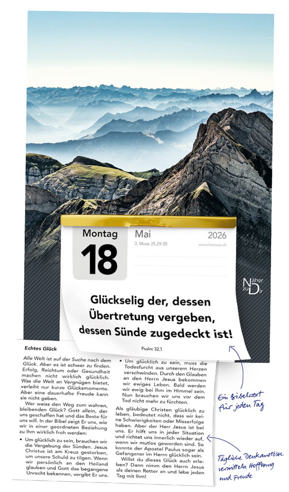 Näher zu Dir 2026 - Abreißkalender