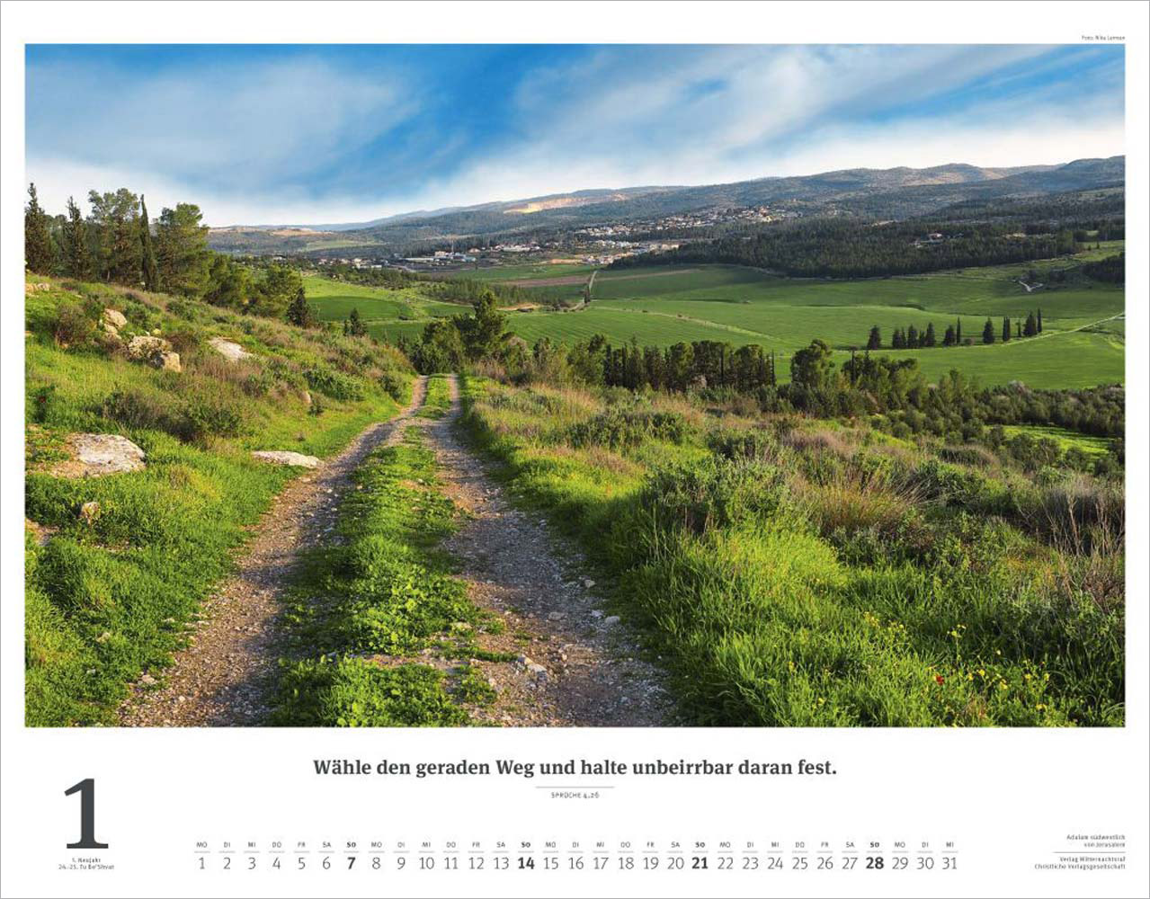 Israel 2024 - Wandkalender (Weiss) Israel 2024 - Wandkalender (Weiss)