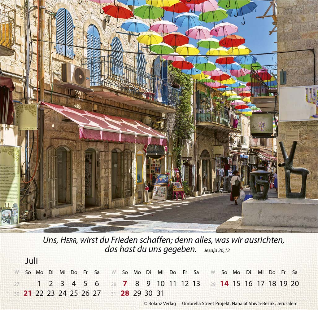 Israel Shalom 2024 - Tischkalender Israel Shalom 2024 - Tischkalender