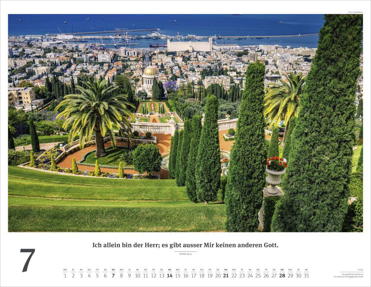 Israel 2024 - Wandkalender (Weiss) Israel 2024 - Wandkalender (Weiss)