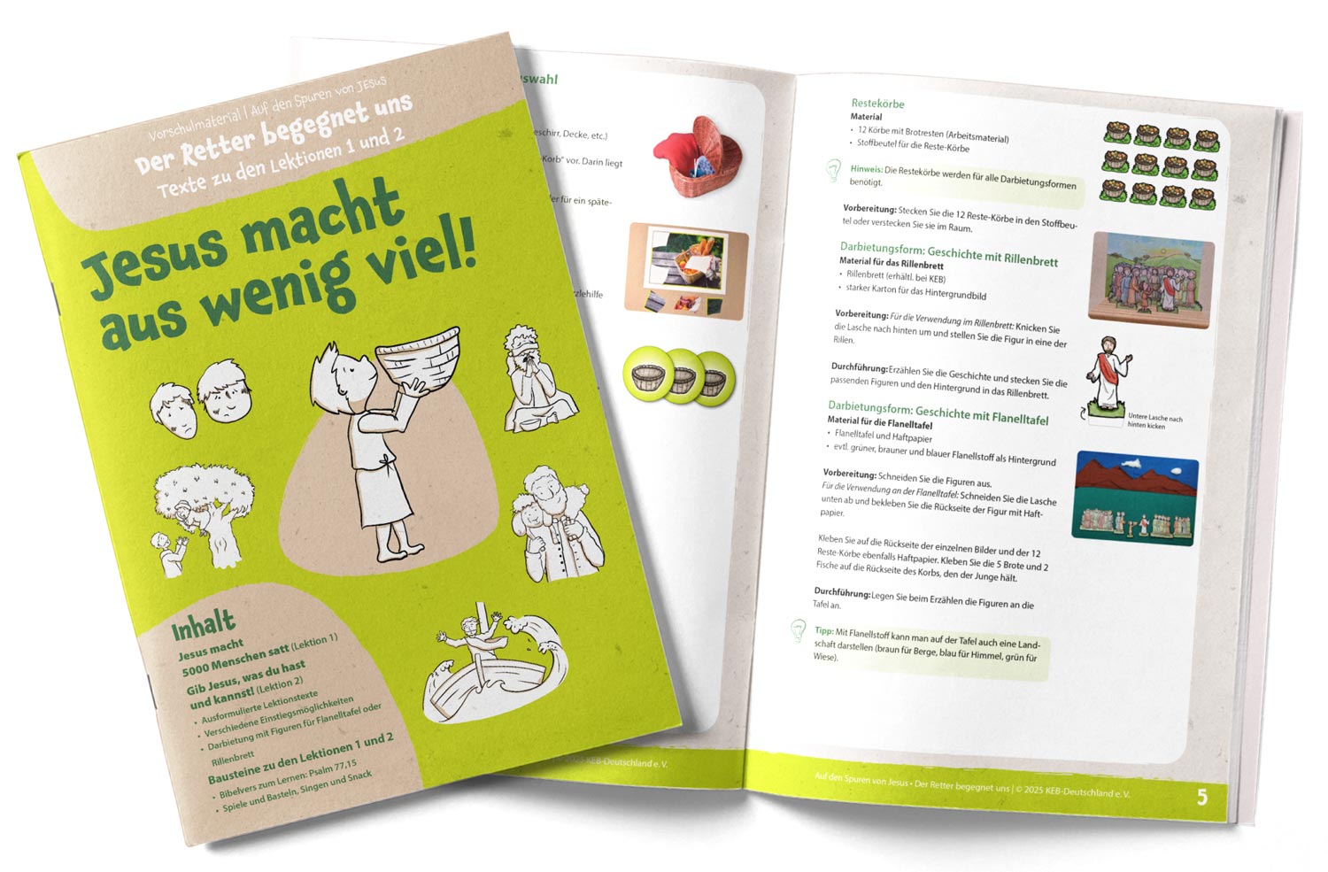 Auf den Spuren von Jesus - Der Retter begegnet uns - Vorschulmaterial