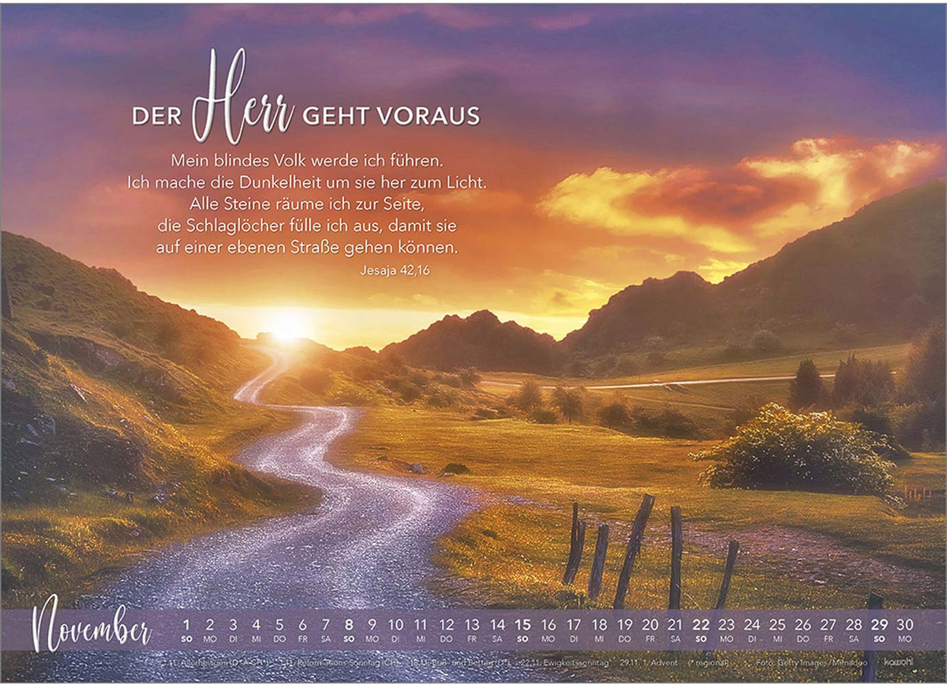 Die Liebe bleibt 2026 - Wandkalender