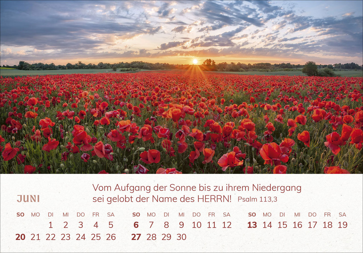 Mini Panorama Kalender 2027