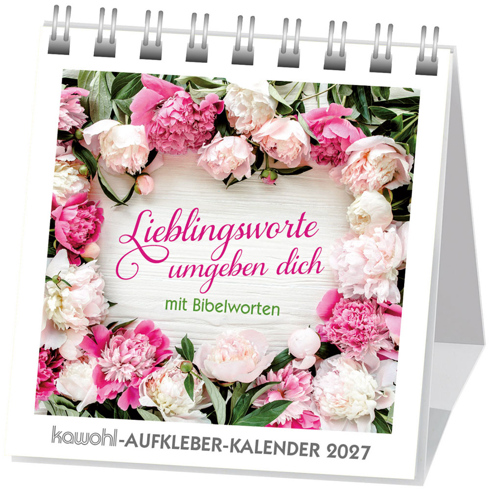 Lieblingsworte umgeben dich 2027 - Aufkleber-Kalender
