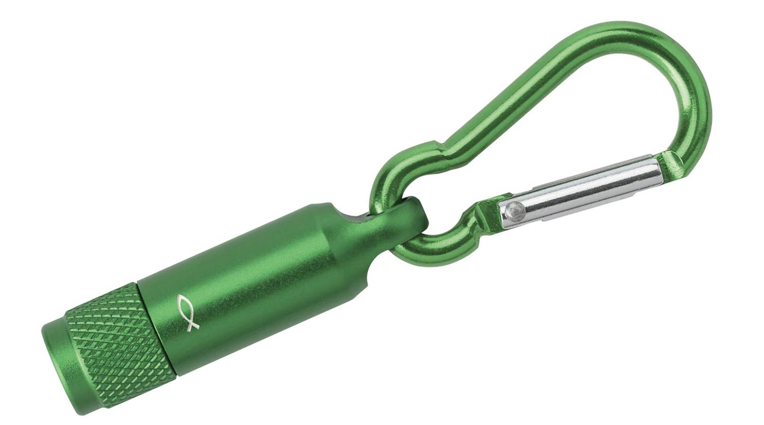 Taschenlampe mit Karabiner - Grün Taschenlampe mit Karabiner - Grün