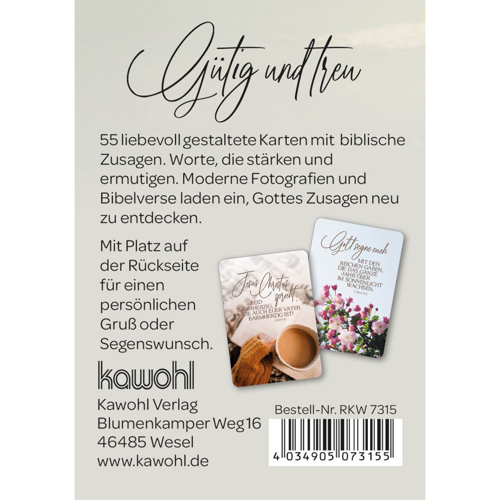 Gütig und treu - Kartenbox