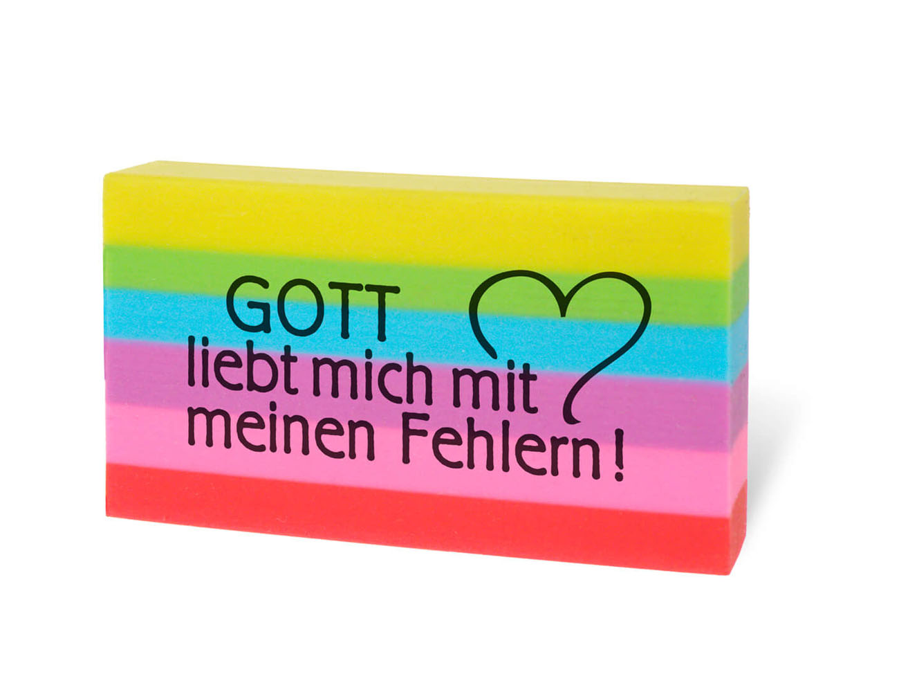 Radiergummi "Gott liebt mich"