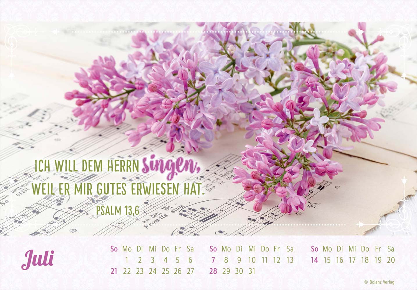 Herzliche Worte für Dich 2024- Postkartenkalender