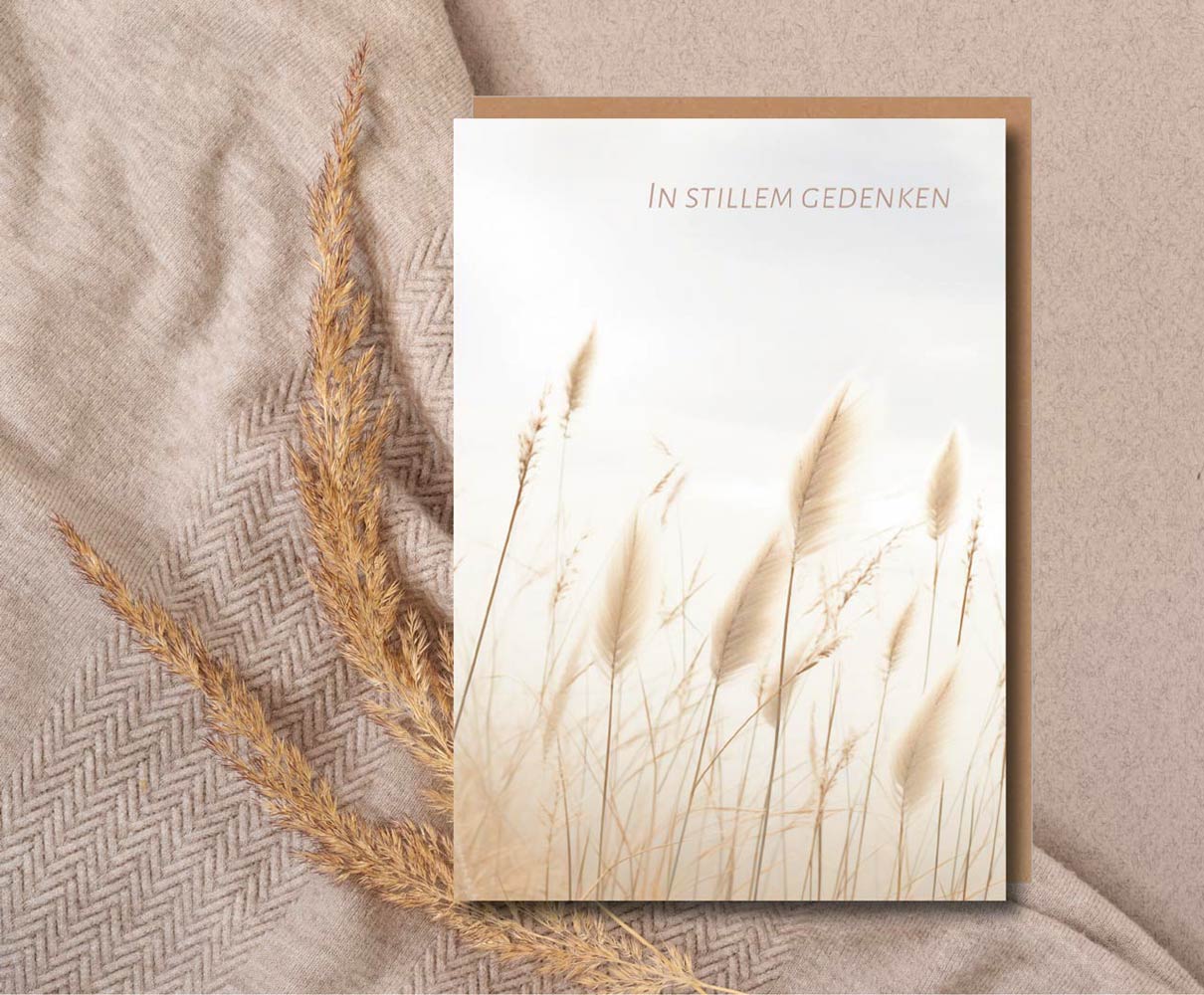 Faltkarte "In stillem Gedenken"